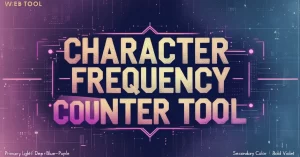 English Letter Frequency Counter Tool