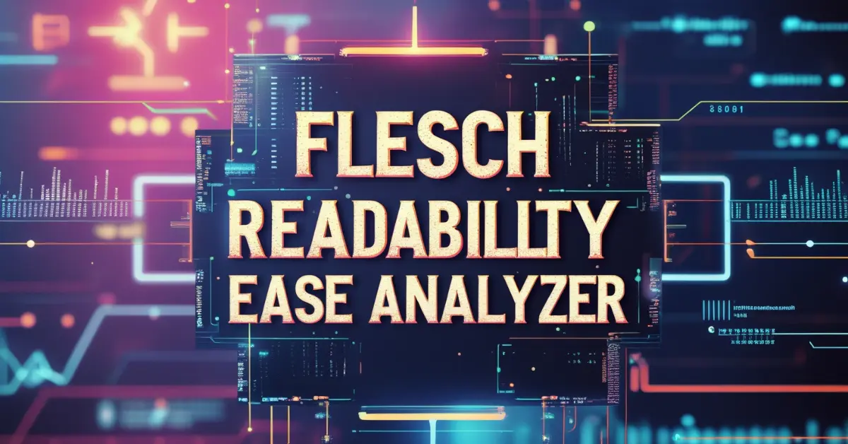 Flesch Reading Ease Score Analyzer Tool