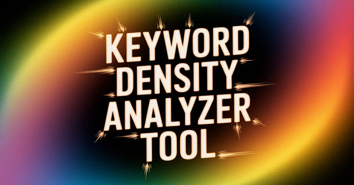 Keyword Density Analyzer Tool for SEO