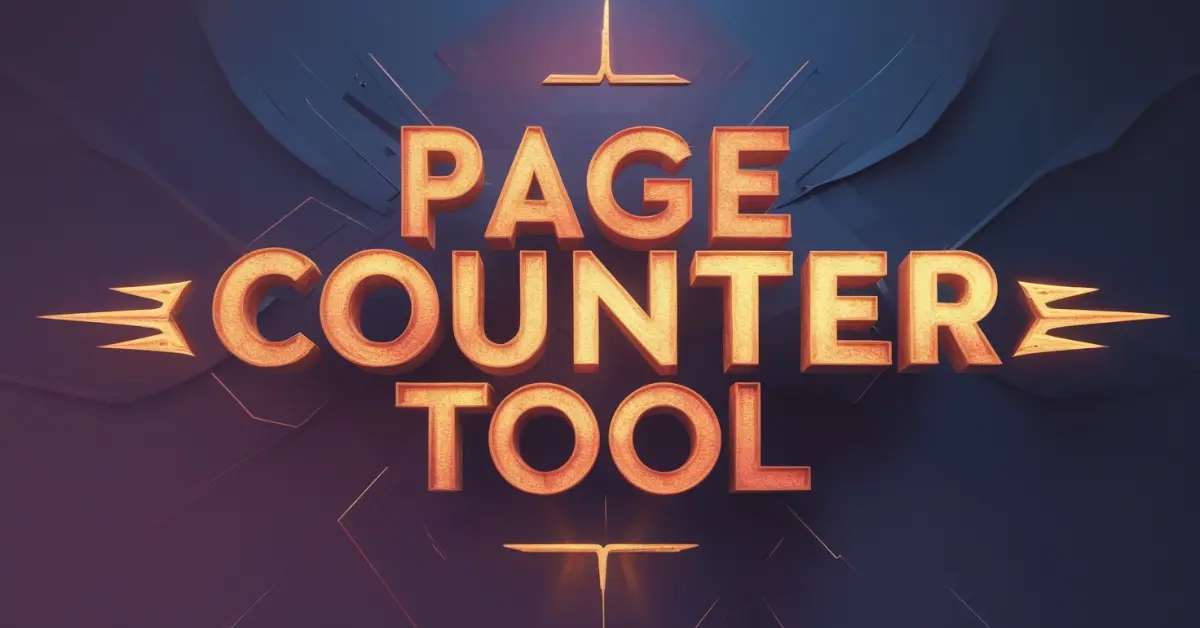 Page Counter tool Online